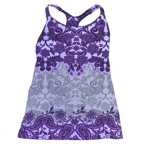Athleta Pattern Tank with Built in Bra